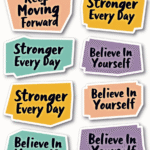 Self-Love & Motivation - Sticker Sheet v10